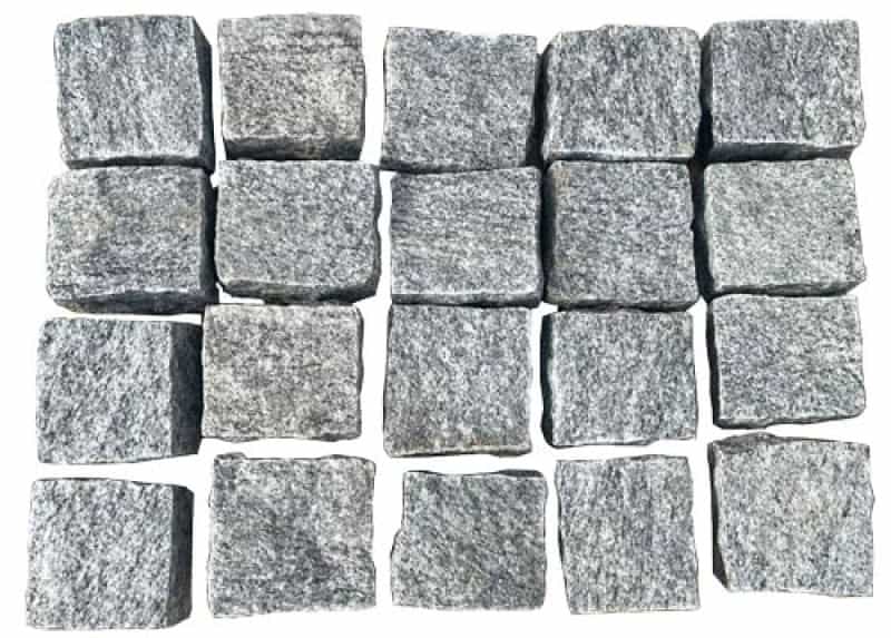 Grey Granite Cobble - Natural Cleft