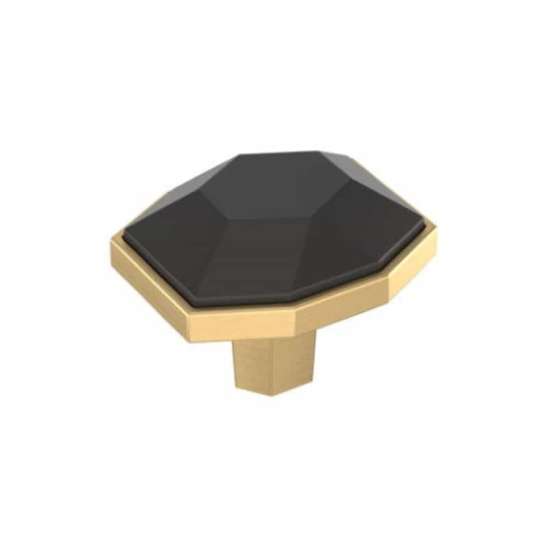 London Zinc Cabinet Knob - Black Bronze / Champagne Bronze