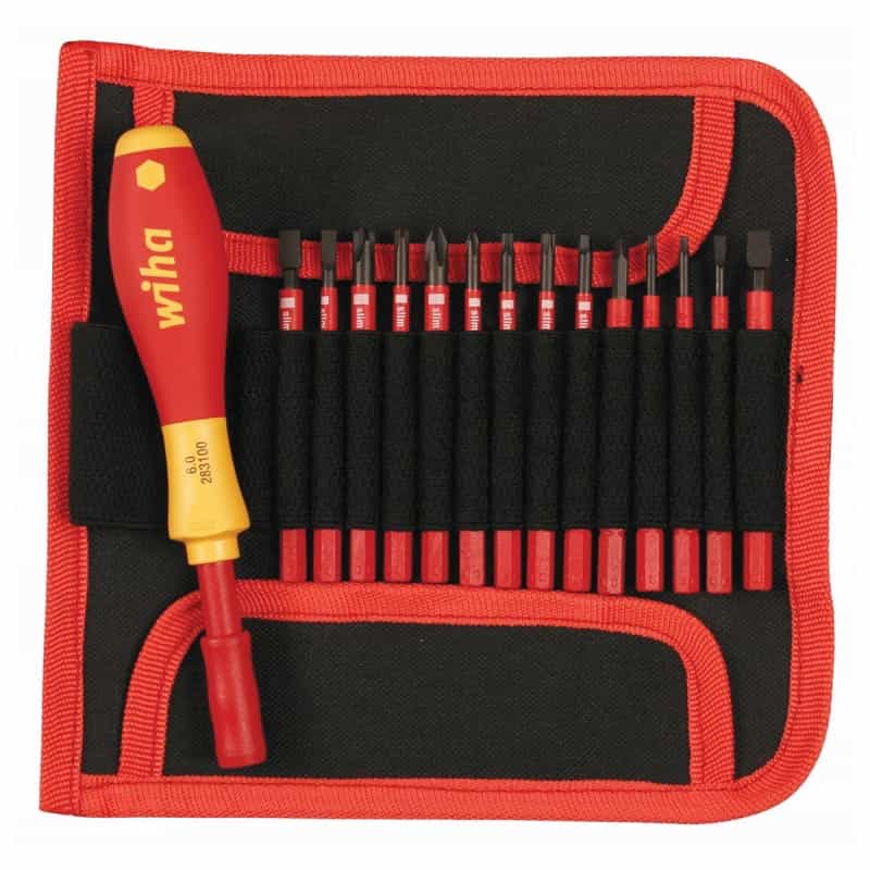 Wiha Insulated “Narrow Profile” Slimline Blade Set (15 Piece Set)