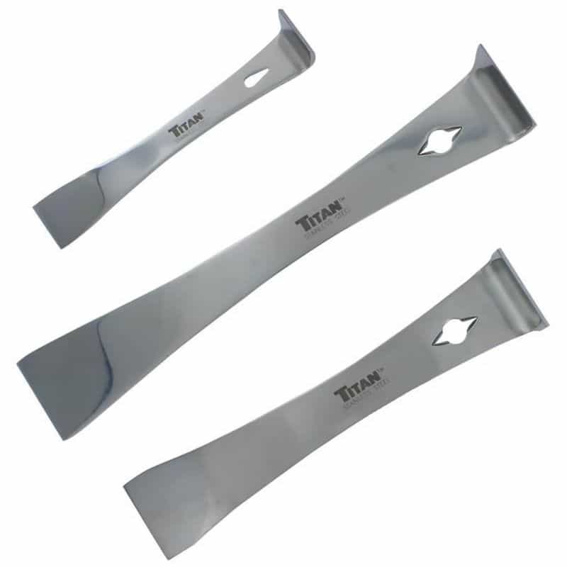 Titan Tool 3 Piece Stainless Steel Pry Bar/Scraper Set