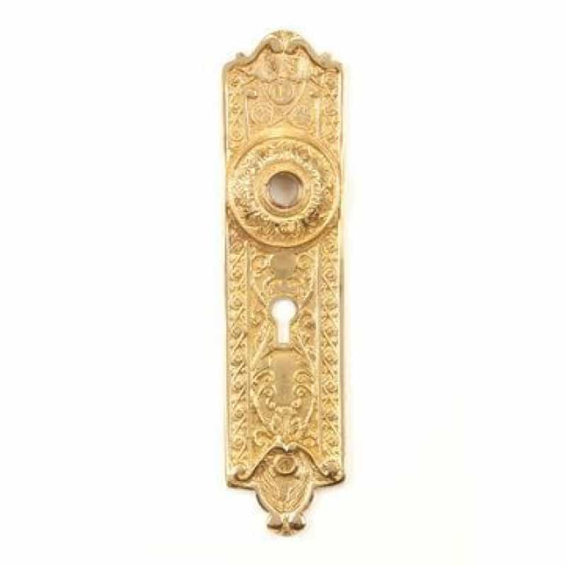 Restorers Ornate Door Knob Backplate
