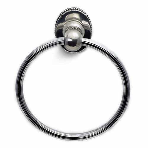 Carpe Diem Classic Beaded Reeded Full Towel Ring