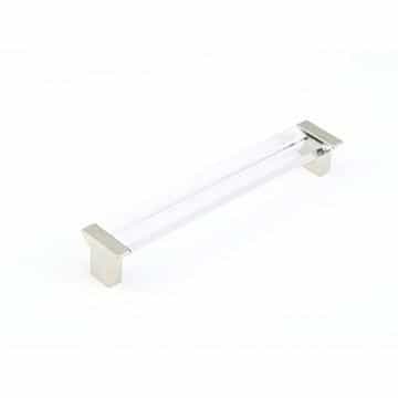 Schaub Positano Satin Nickel Clear Cabinet Pull