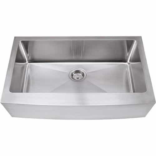 Hardware Resources 35 7/8 Inch Stainless Farmhouse Single Kitchen Sink