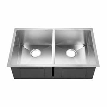 Barclay Jenessa 33 Inch Double Stainless Undermount Kitchen Sink