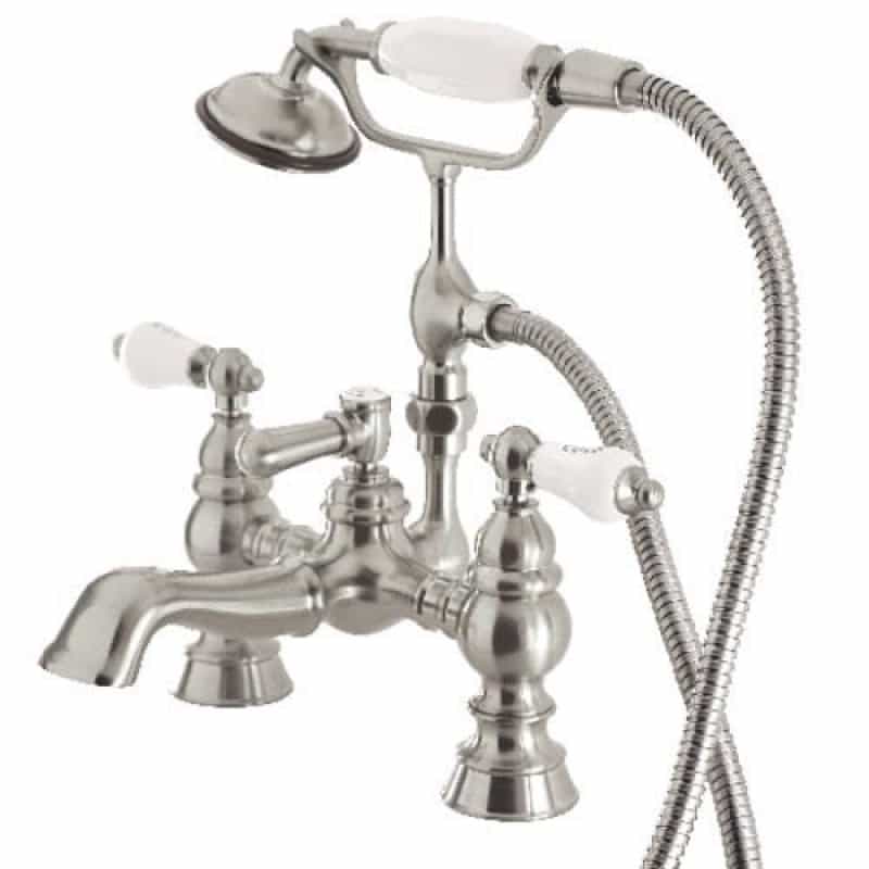 Restorers Vintage Cc1154tx 7 Inch Deck Mount Tub Faucet & Hand Shower