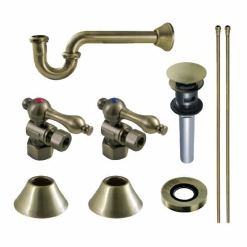 Restorers Traditional Plumbing Sink Trim Kit - P Trap & Overflow Drain