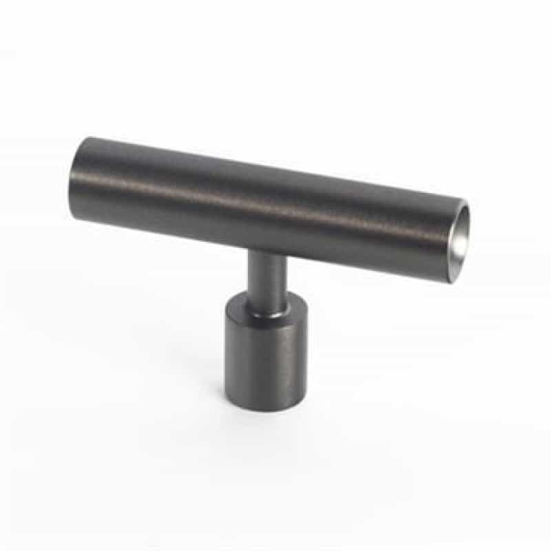 Lew's Hardware Black Stainless Round Bar T Knob