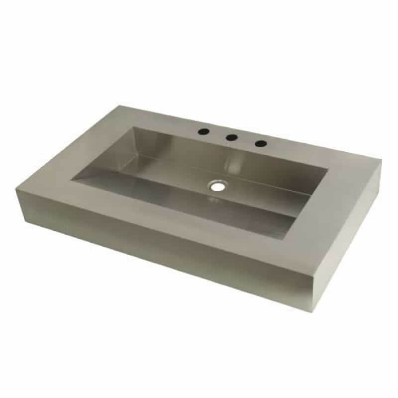 Fauceture Commercial Stainless Steel Bathroom Wash Basin 22 X 37 Inch