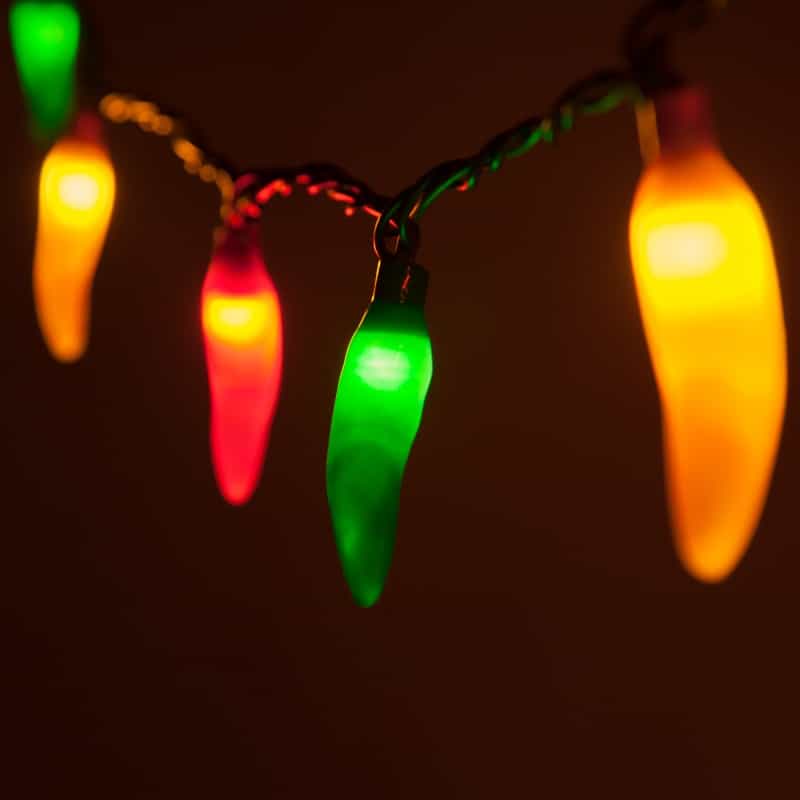 Chili Pepper Light Set, 35 Multicolor Lights