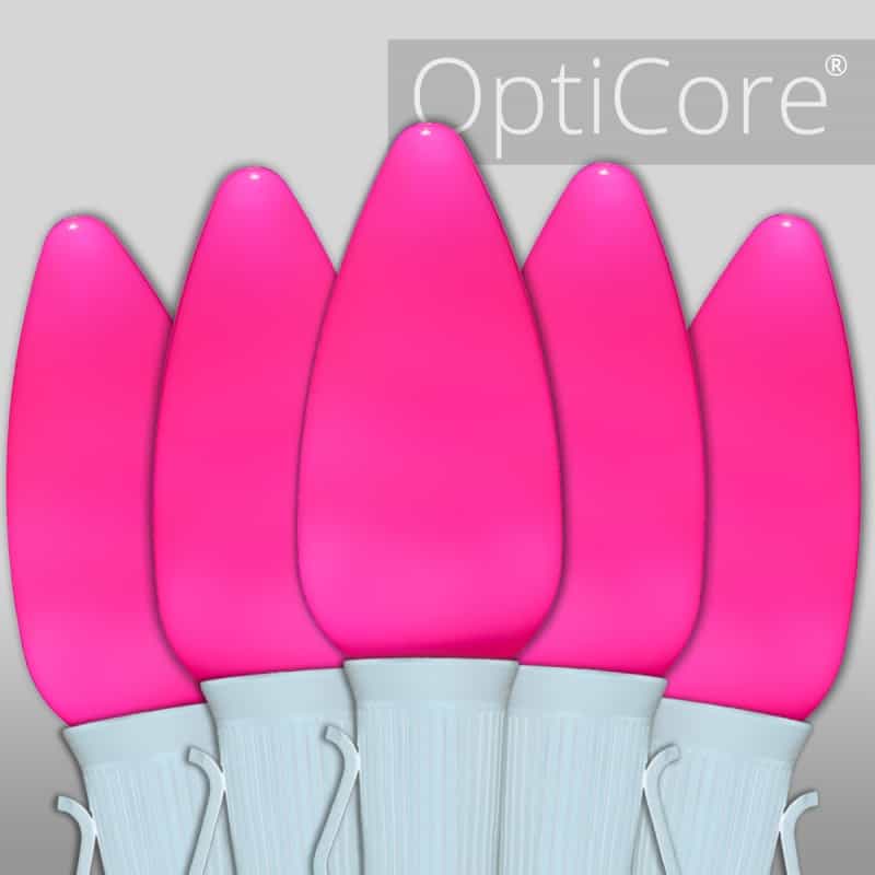 C9 Pink Smooth Opticore® Commercial Led Lights