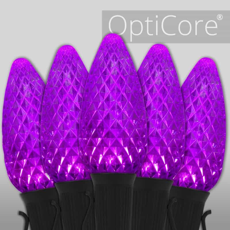 C9 Purple Opticore® Commercial Led Halloween Lights