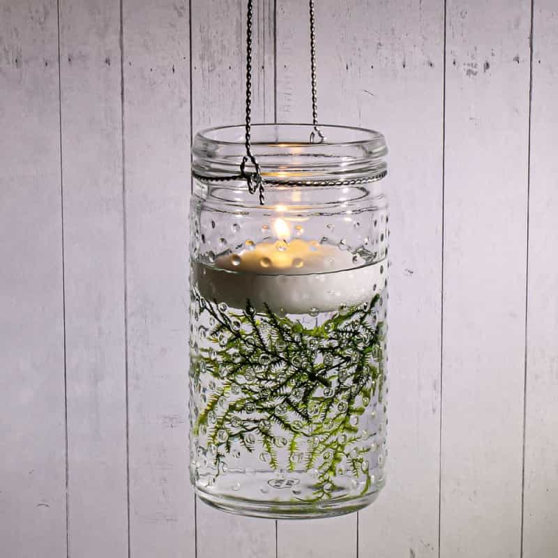 Eastland 7.5" Hanging Dotted Glass Jar With Handle Set Of 12