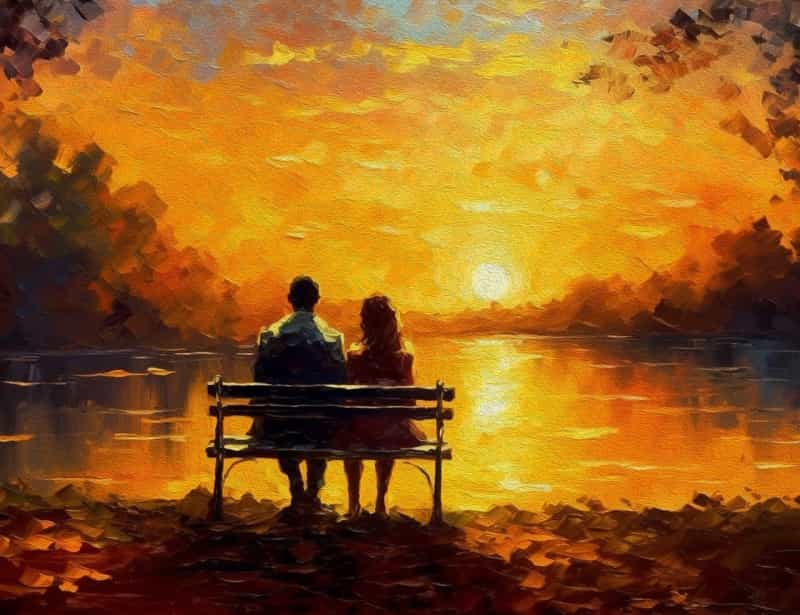 Sunset On The River Giclee