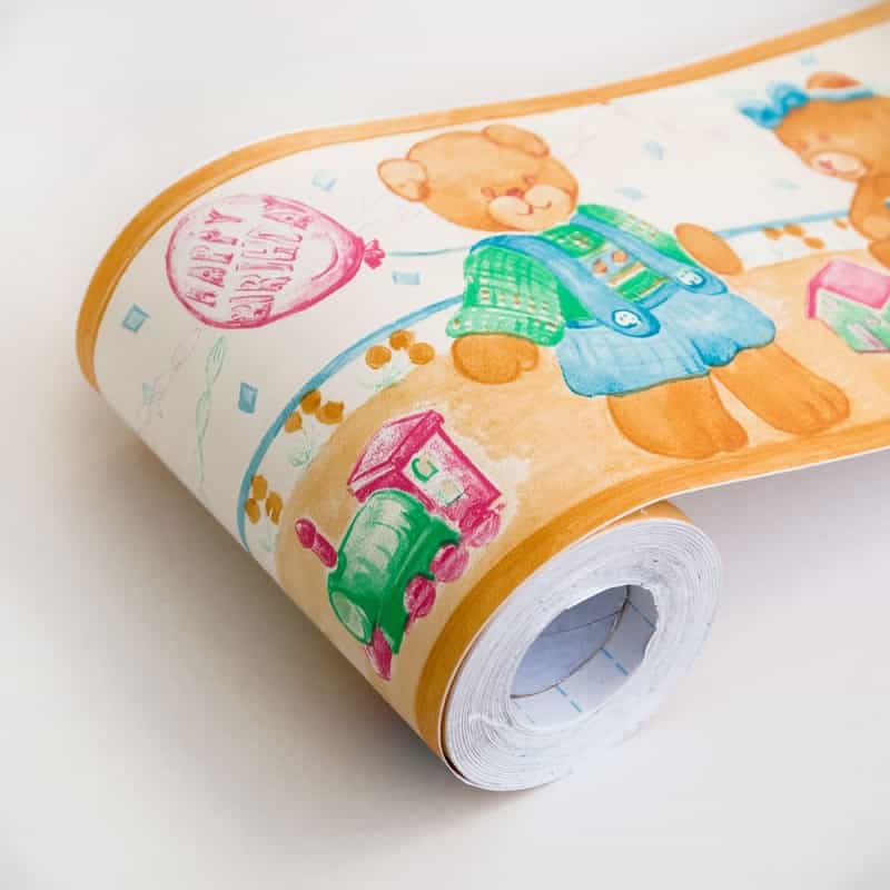 Balloon Teddy - Self-Adhesive Wallpaper Borders Home Decor