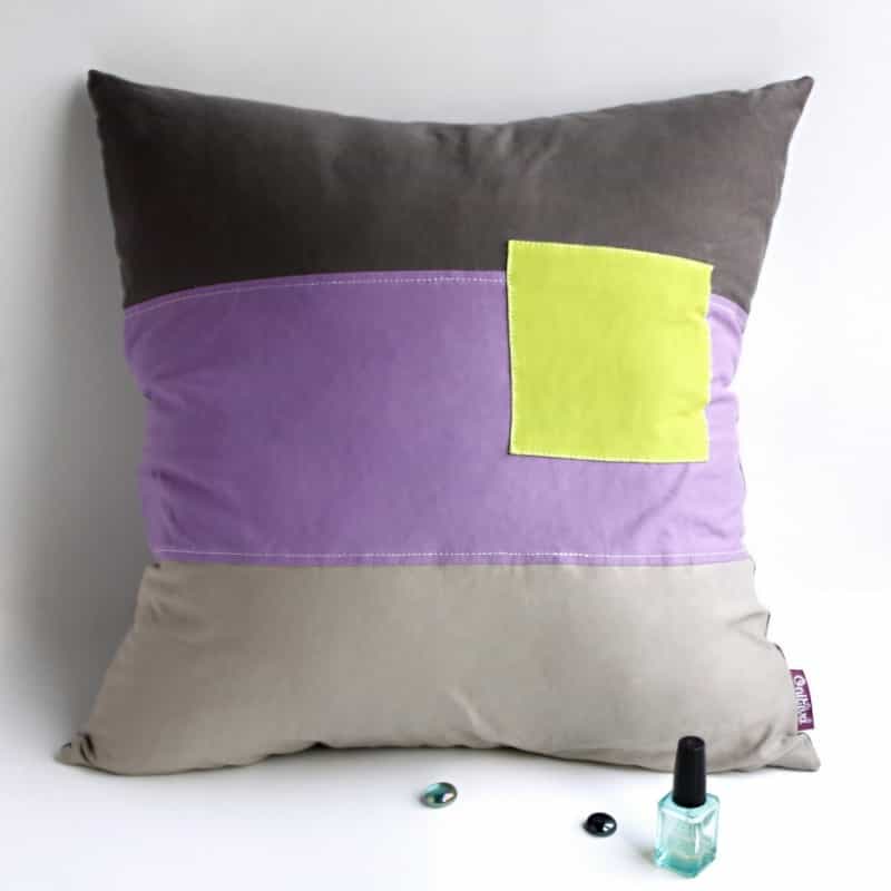 Onitiva Knitted Fabric Patch Pillow Cushion Floor Cushion - Square Feeling