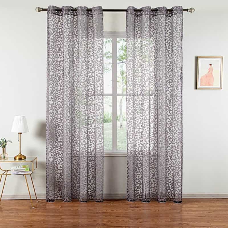 Sheer Curtain Panel Window Treatment - Dolce Mela - Artemis