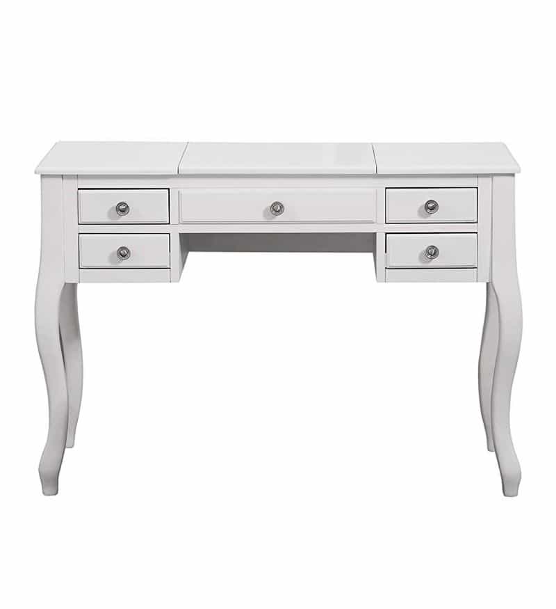 Cherub Vanity Set Featuring Stool And Mirror White