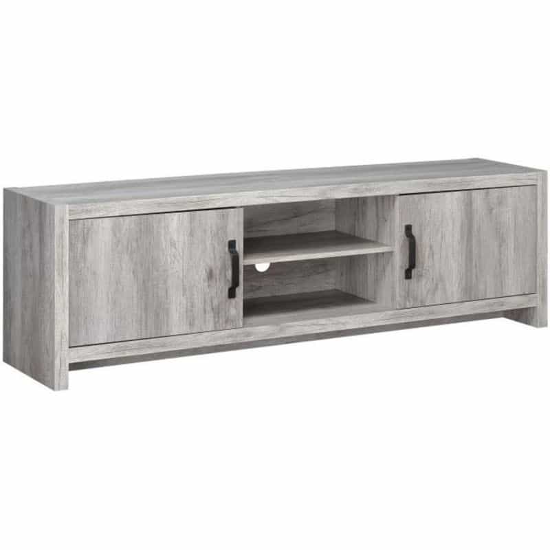 Marvelous Driftwood Tv Console, Gray
