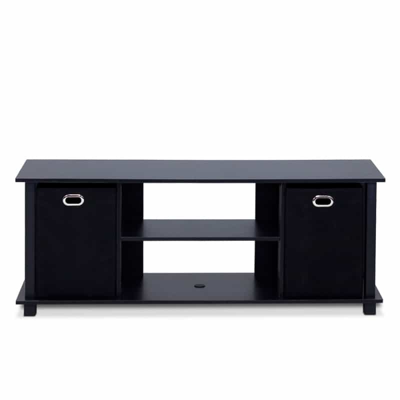 Econ Entertainment Center W/Storage Bins, Black