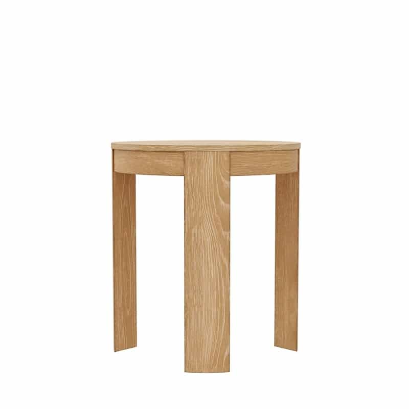 Carter Round End Table, Natural