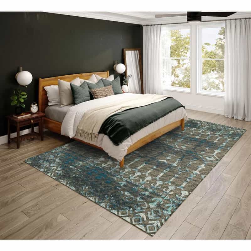Bravado Mink Transitional Aztec/Incan 10' X 14' Area Rug Mink Abv38