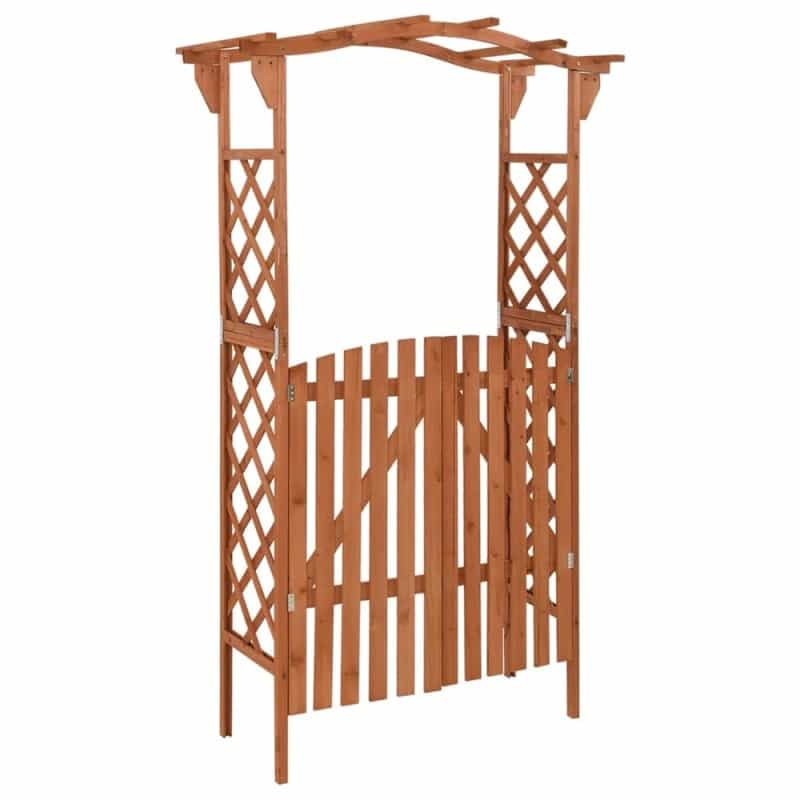 Pergola Brown Solid Firwood, Solid Pine Wood Medium