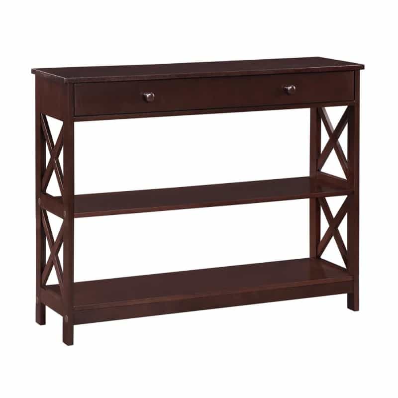 Oxford 1 Drawer Console Table With Shelves