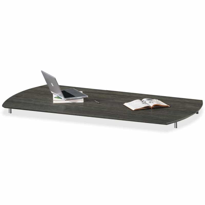 Mayline Gray Laminate Medina Casegoods Collection - 36" X 72"1" - Beveled Edge - Material: Steel - Finish: Gray, Laminate, Silver - Water Resistant, Stain Resistant, Abrasion Resistant - For Office