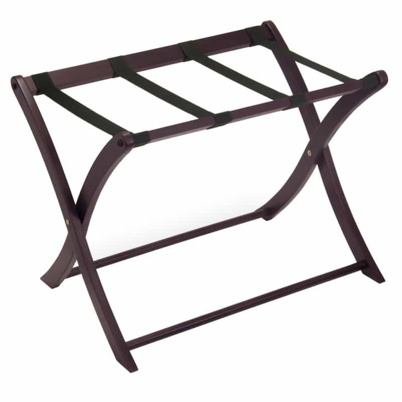 Scarlett Luggage Rack Espresso, 26.5 X 18.7 X 20, Dark Espresso