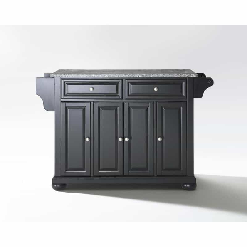 Alexandria Granite Top Full Size Kitchen Island/Cart
