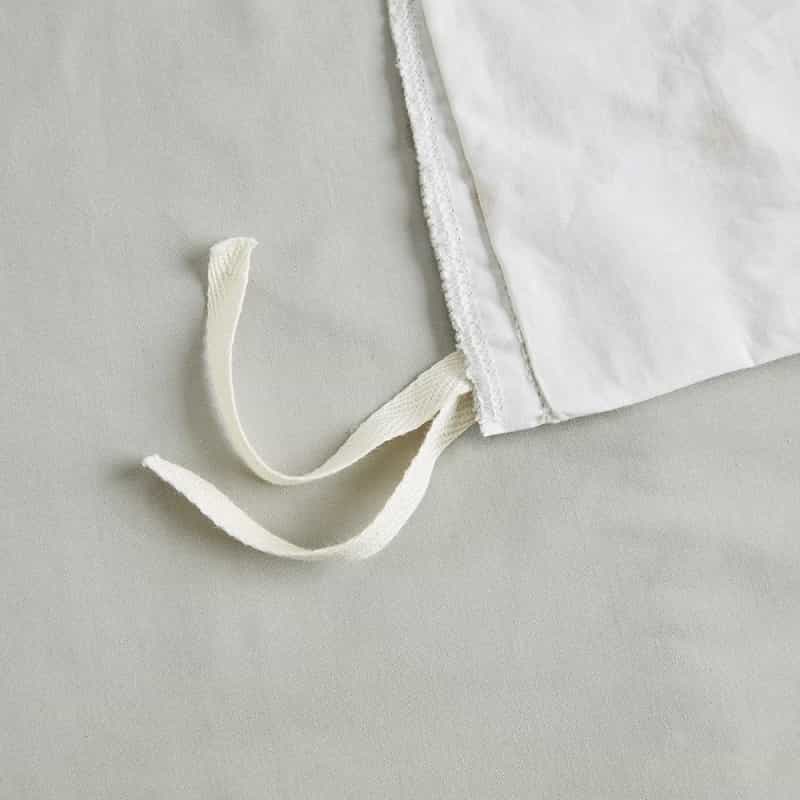 Cotton Printed Duvet Cover Set With Trims