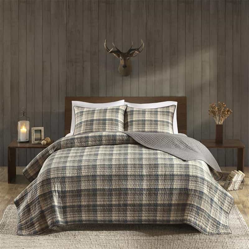 Tasha 100% Cotton Oversized Quilt Mini Set, Tan Color