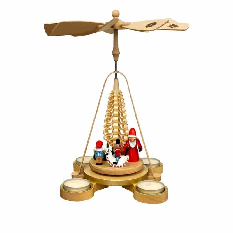 Pyramid - Santa With Toys And Tree