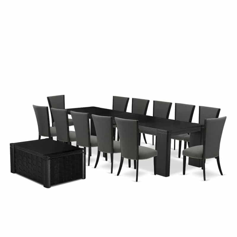 14-Piece Dining Room Table Set A Rectangular Dining Table With A Coffee Table
