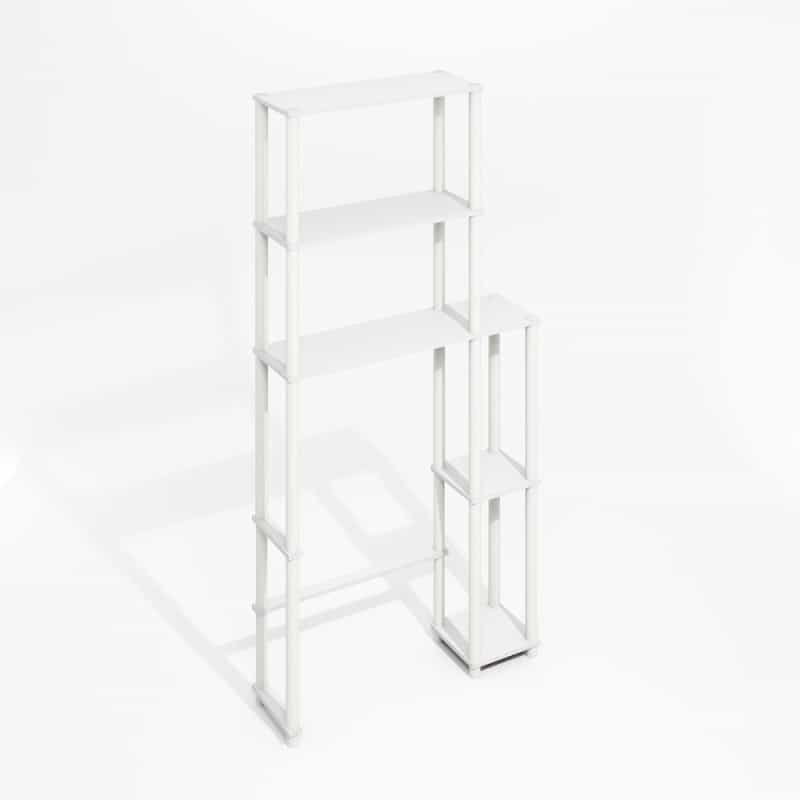 Turn-N-Tube Freestanding Over-The-Toilet Storage Rack With 5 Shelves