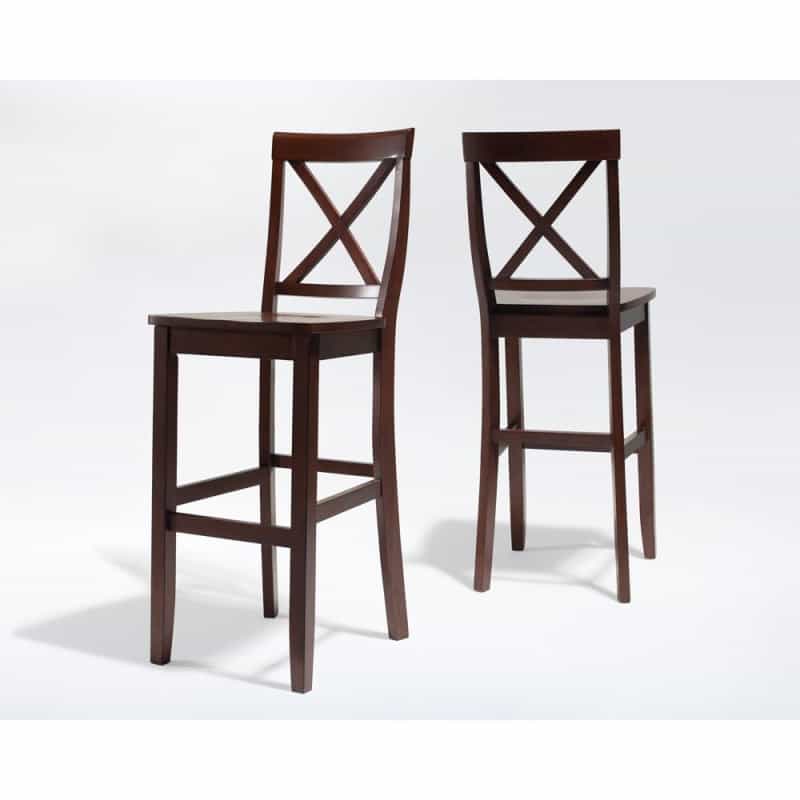 X-Back 2-Piece Bar Stool Set - 2 Stools