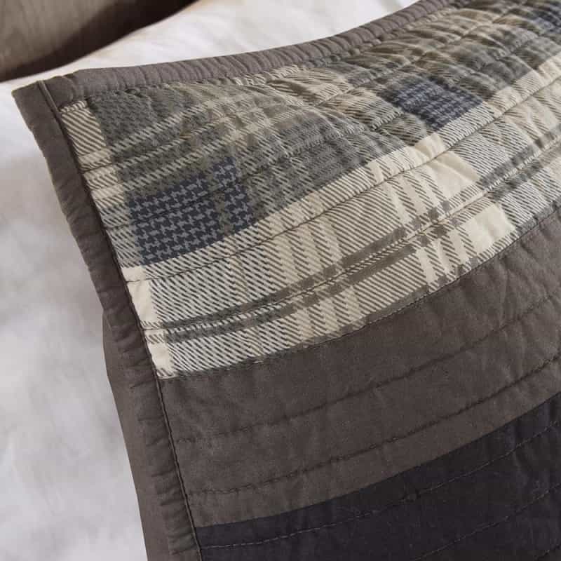 Winter Plains 100% Cotton Oversized Quilt Mini Set, Taupe Color