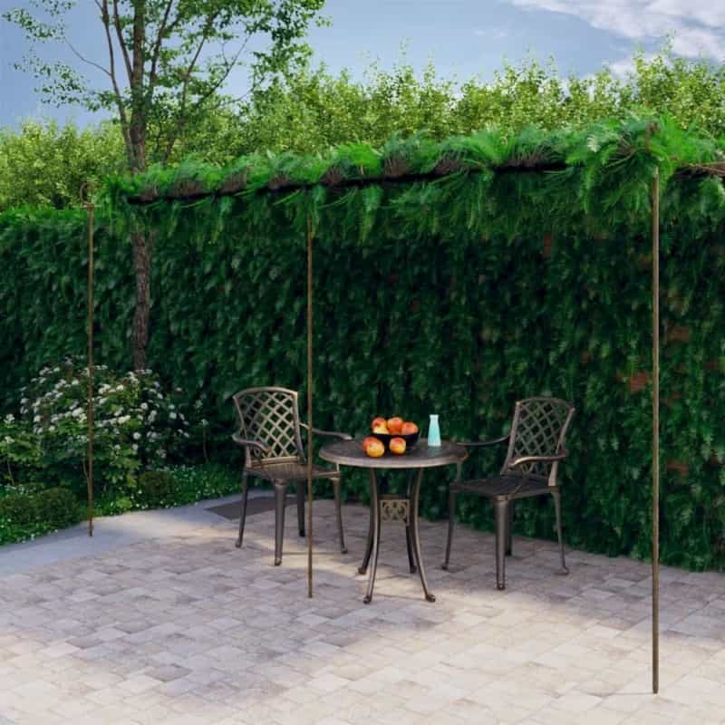 Garden Arch Antique Brown Wrought Iron Large Decorative Inlays