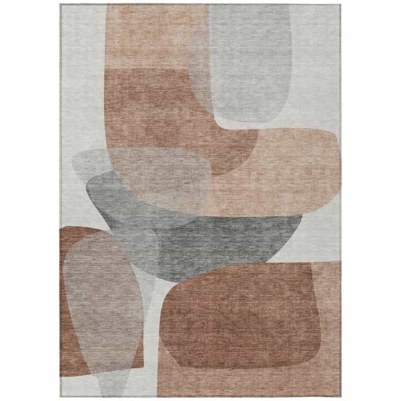 Machine Washable Indoor/Outdoor Chantille Acn2121 Paprika 5' X 7'6" Rug