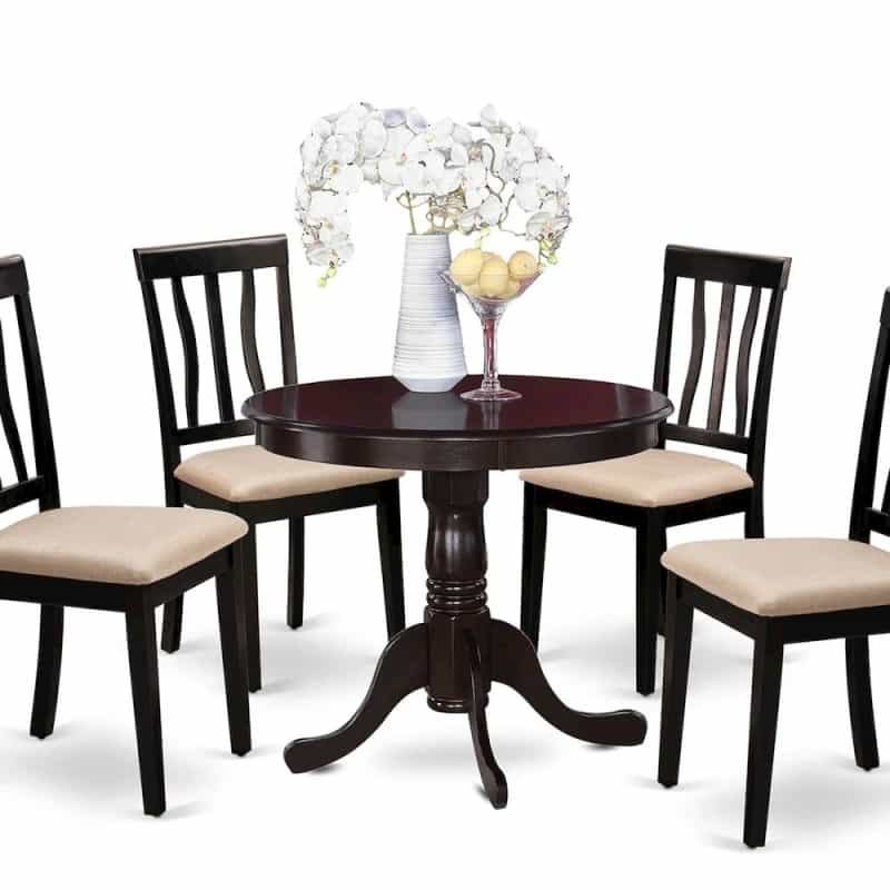 5 Pc Kitchen Table Set-Kitchen Table And 4 Dining Chairs