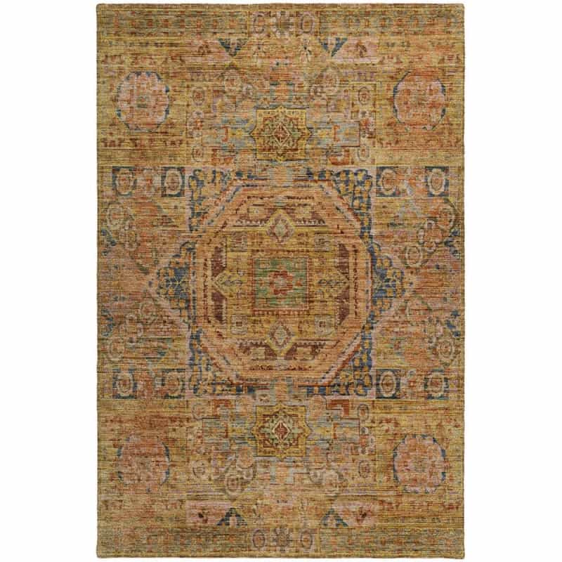 Indoor/Outdoor Silk Road Curry 6'6" X 9'6" Rug