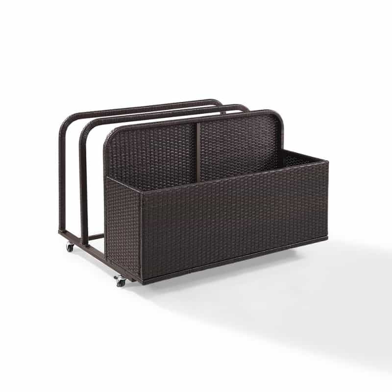 Palm Harbor Wicker Outdoor Storage Pool Caddy