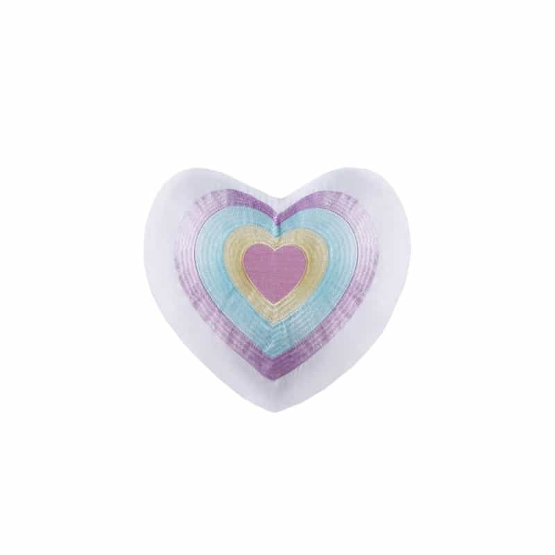 Tessa Tassel Comforter Set With Heart Shaped Throw Pillow In Lavender Color