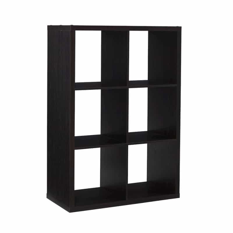 Galli 6 Cubby Storage Cabinet Espresso