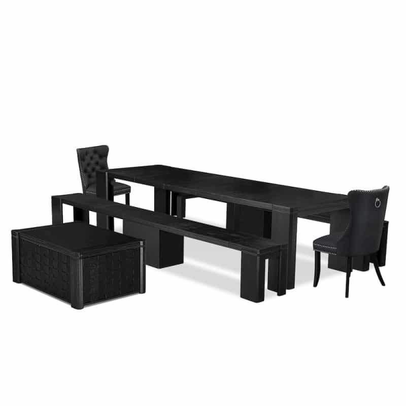 6-Piece Kitchen Table Set A Rectangular Dining Table With A Coffee Table