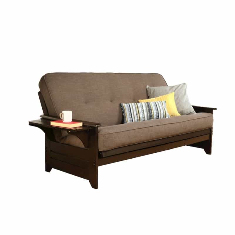 Phoenix Frame-Espresso Finish-Linen Cocoa Mattress