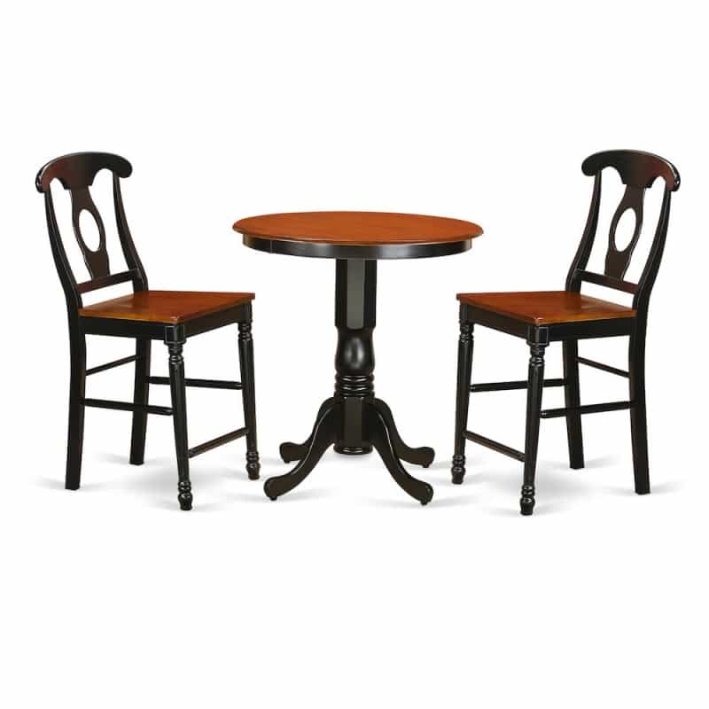 3 Pc Dining Counter Height Set-Pub Table And 2 Dining Chairs