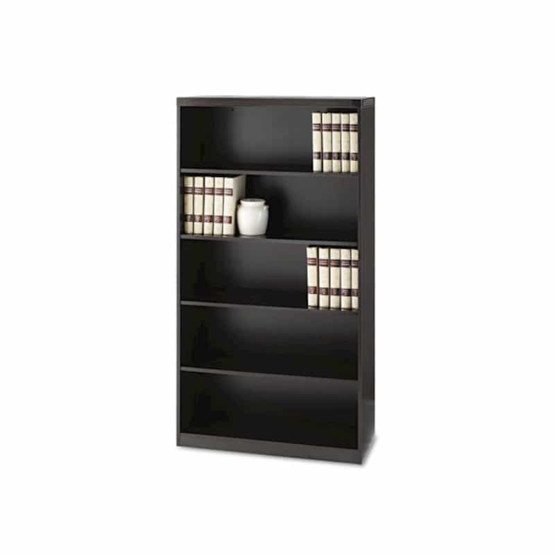 Aberdeen Series Five-Shelf Bookcase, 36W X 15D X 68-3/4H, Mocha