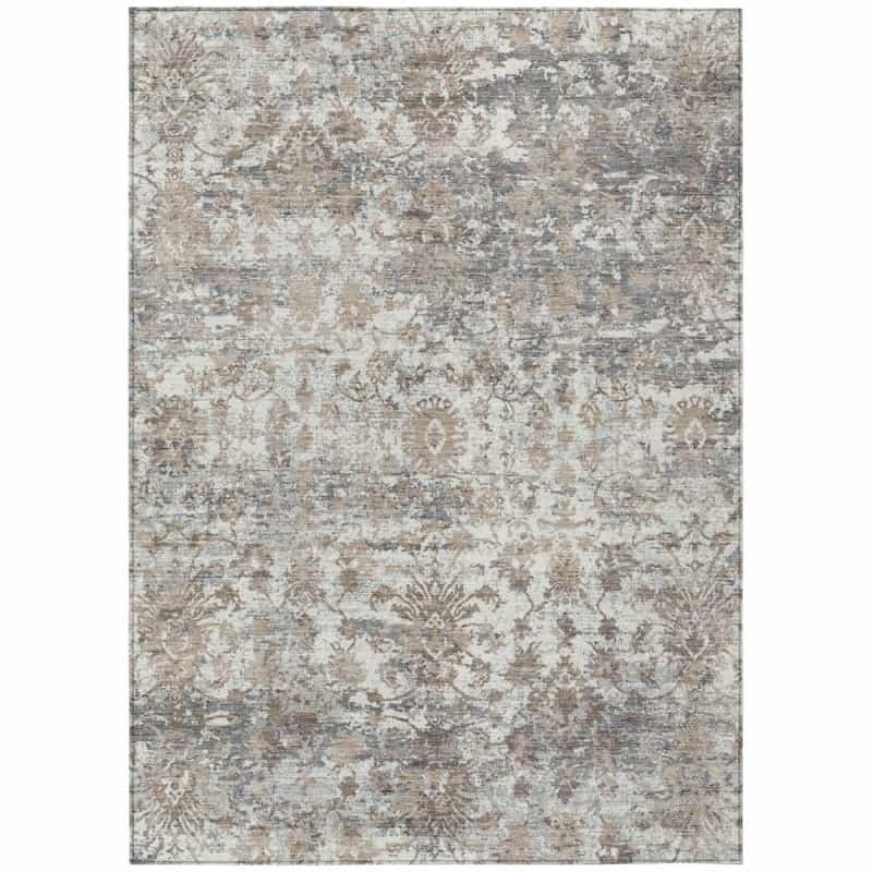Machine Washable Indoor/Outdoor Chantille Acn2211 Taupe 2'6" X 3'10" Rug